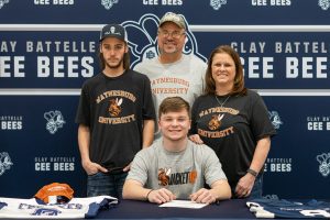 Clay-Battelle's Mason Chisler signs with Waynesburg for football